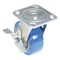 Vestil Polyurethane Precision Ball Bearing Swivel With Brake Caster 5 In. x 2 In. 617 lb Blue/Gray CST-PB-5X2PUA-SWB - alternate 5